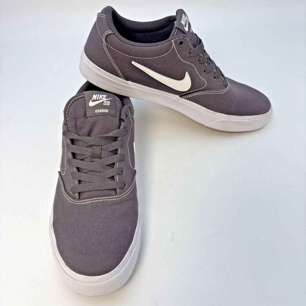 Nike SB Charge Canvas Gray White CD6279-006 Men’s Size 9.5 Skate Shoes